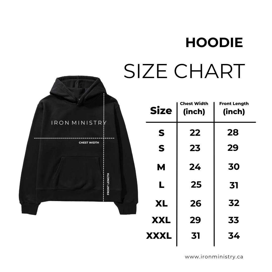 Iron Sharpens Iron Hoodie - 350 GSM | Unisex | Relaxed-Fit | Deep Set Hood | Black
