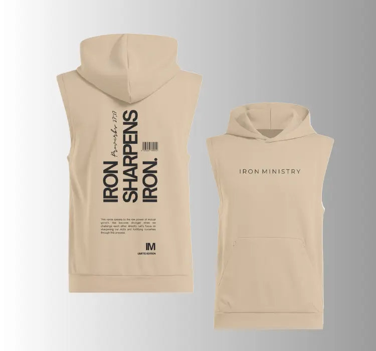 Sleevelees Hoodie | Iron Sharpens Iron Iron Ministry