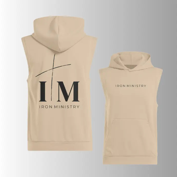 The Signature I M Sleeveless Hoodie Christian Apparel Sandstone XL