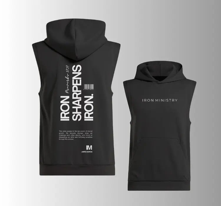 Sleevelees Hoodie | Iron Sharpens Iron Iron Ministry