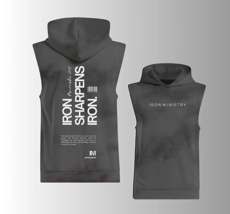 Sleevelees Hoodie | Iron Sharpens Iron Iron Ministry