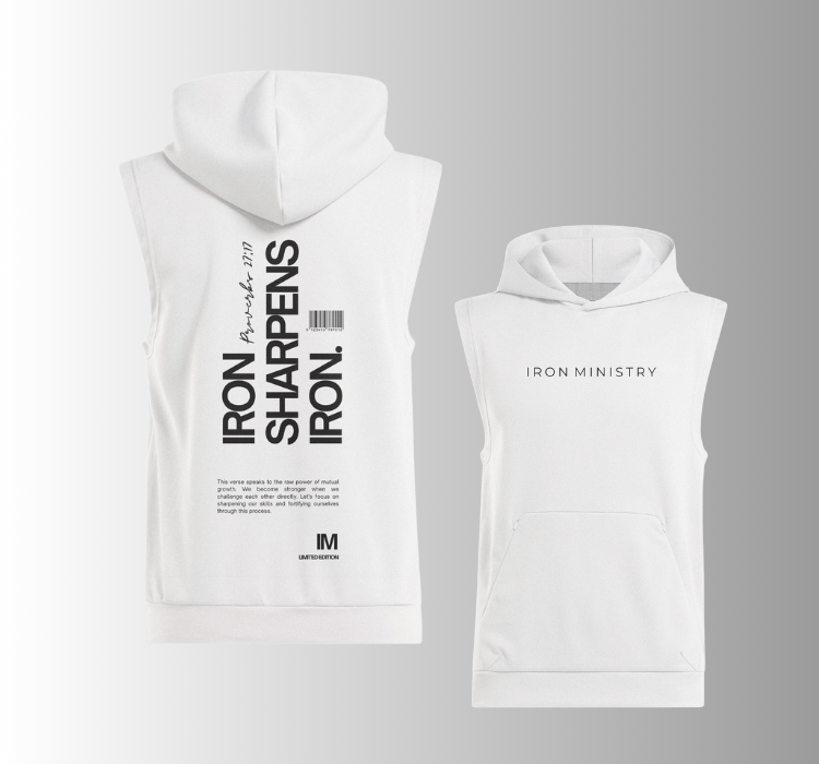 Sleevelees Hoodie | Iron Sharpens Iron