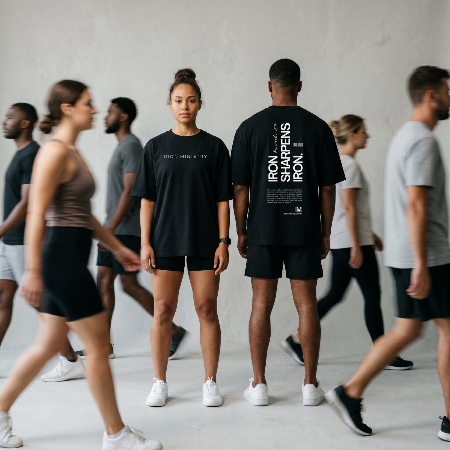 Iron Sharpens Iron Tee - 240 GSM | Unisex | Athletic Fit | Black
