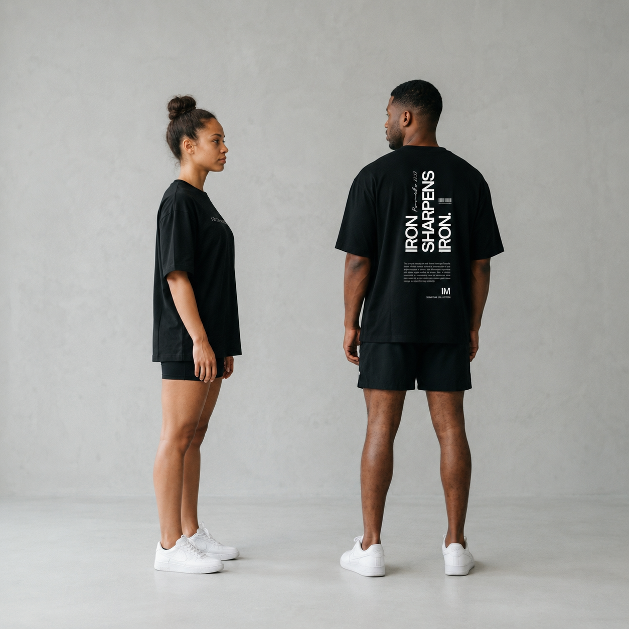 Iron Sharpens Iron Tee - 240 GSM | Unisex | Athletic Fit | Black