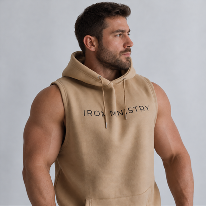 Sleeveless Hoodie | The Signature I'M  | 320 - 250 GSM | 4 Color Options